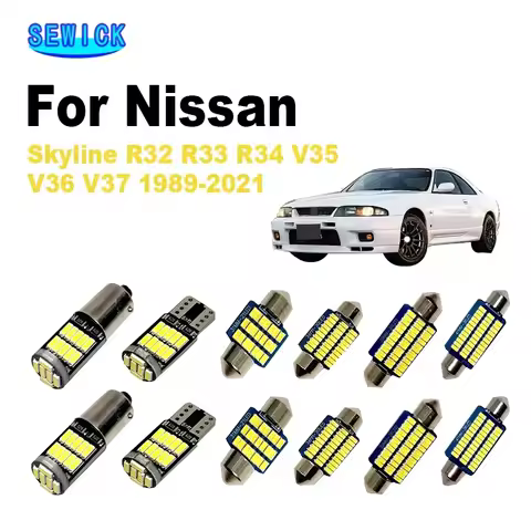 LED Interior Map Light Kit For Nissan Skyline R32 R33 R34 V35 V36 V37 1989-2017 2018 2019 2020 2021 
