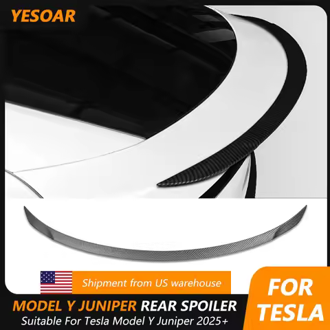 ABS Spoiler For 2025 2026 Tesla Model Y Juniper Rear Spoiler Rear Trunk Spoiler Model Y Juniper Acce