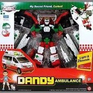 【樂GO】CARBOT 衝鋒戰士 救援大力 DANDY 變形機器人 機器人 救護車 汽車 救護車 玩具 原廠正版