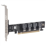 NGFF PCI-E 16X to 4 Ports U.2 NVME Split Expansion Card SFF-8639/8643 NVME PCIE SSD Adapter for Main