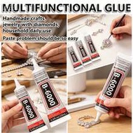 B6000 Multi-Purpose Jewelry Glue, Handmade DIY Rhinestone Adhesive, Transparent No-Trace Non-Yellowi