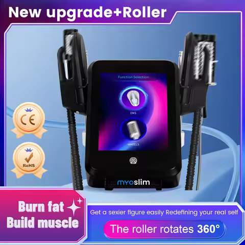 Body Slimming Muscle Relaxation 2 in 1 EMSzero Fat Loss Shaping 5D Massage Roller Electromagnetic fo
