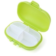 Cute Mini 4 Slots Portable Medical Pill Case Drug Medicine Storage Box