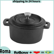 Romanticshop Cast Iron Dutch Oven Non Stick Camping Cooking Pots W/Lid Baking HOT