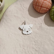 ni.kou 純銀 雪納瑞 動物 小狗 項鍊 / 墜飾 / 耳環
