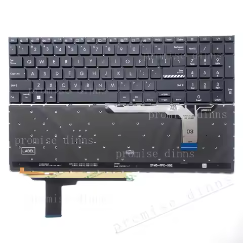 M New for Internal US Backlit Keyboard for ASUS VivoBook 17 X1702 X1702Z X1702ZA X1703