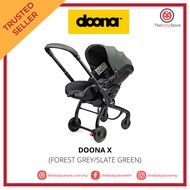 Doona X NEW Car Seat & Stroller suitable from Newborn up to 85cm - Forest Grey/Slate Green