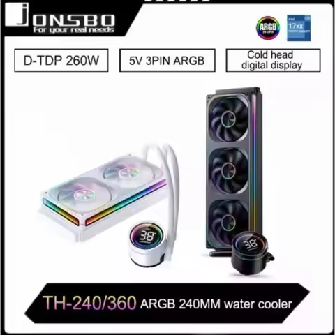 Jonsbo TH-360 240 AIO CPU Liquid Cooling Integrated Water-cooled Radiator 120MM ARGB Water Cooler LG