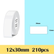 5Pcs Niimbot สติกเกอร์ฉลากความร้อน สีขาว 15*50mm/15*30mm/12*40mm มม D101/D11/D110 สติ๊กเกอร์ฉลากกระด