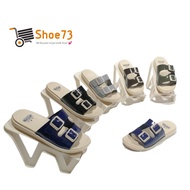 LUOFU E 7188 - B2K5W SIZE 36-40 Original l jelly 2-tire slippers Wanita l Imported women's kokop san