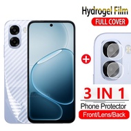 For Oppo A6t Pro A6X A6S A6C A6i A6 Pro 5G 3-in-1 Hydrogel Front Back Soft Screen Protector Camera L