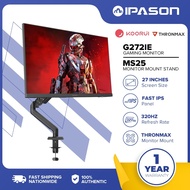 KOORUI 27-inch QHD 2560 x 1440 320Hz Computer Monitor IPS Panel G2721E Frameless Office/Gaming Monit