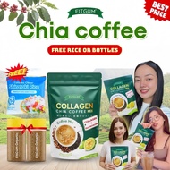 [Only 20P/sache] Fitgum Collagen Chia Coffee - FDA APPROVED - Slimming, Whitening