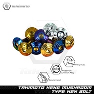 Takimoto Heng Mushroom Type Hex Bolts M6x15 M6x20 8x20 8x25 6x20 (NOTE!!!!! SOLD PER PIECE!)