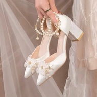 Luxury White Bow High Heels (5 Inches)A82H