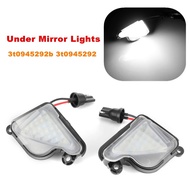 2Pcs 6000K White LED Under Side Mirror Light Puddle Lamps For Skoda Octavia Mk2 Mk3 5E 1Z 2004-2020 