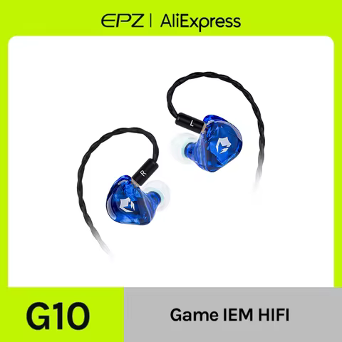 EPZ G10 Wired Earphones HIFI Music IEM In Ear Noise Cancellation Headphones Gaming Type C 1.7MM/3.5M