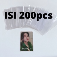 Inner Sleeve Photocard 6x9cm Plastic Card Wrapping Without Adhesive Innersleeve [ISI 200]