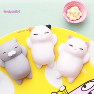 LOVELYSMILE Cute Cartoon Cat Squishy Toy Stress Relief Soft Mini Animal Squeeze Toy Gift