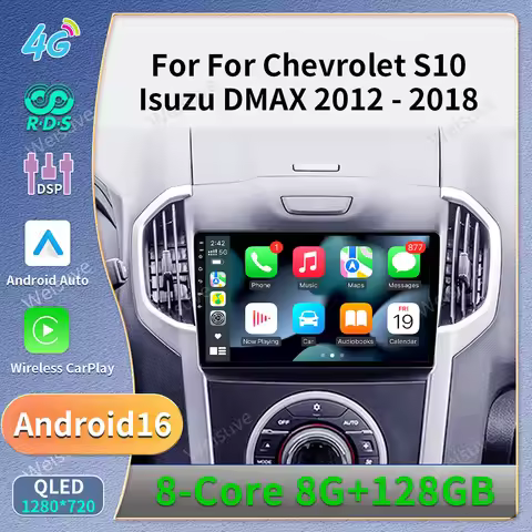 Android 16 Carplay Car Radio Multimedia For Chevrolet TrailBlazer 2012 - 2016 S-10 S10 Colorado For 