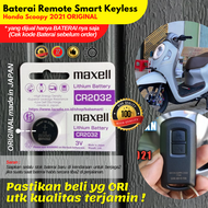 BATERAI REMOT MOTOR HONDA SCOOPY 2021 SMART KEYLESS REMOTE ORIGINAL