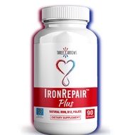 Iron Repair Plus Natural Iron Supplement, Best Absorption Gentle on Stomach, Monash Low FODMAP, Rais