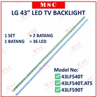 LG 43LF540T 43LF540T.ATS 43LF590T 43" LED TV BACKLIGHT ( LAMPU TV ) LG 43 INCH LED TV 43LF540T 43LF540 43LF590