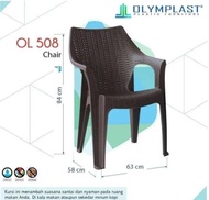 KURSI TERAS PLASTIK OLYMPLAST OL 508 KURSI MEJA MAKAN CAFE BELAJAR