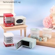 factoryoutlet2.sg 1:12 Dollhouse Miniature Micro-wave Oven Bread Cabinet Steam Box Household Electric Model Decor Toy Doll House Accessories Hot