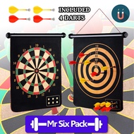 MAGNET DART GAME DART BOARD FOR ADULTS KIDS Safe Dart Magnetic Double-sided Darts Board 4pcs Dart