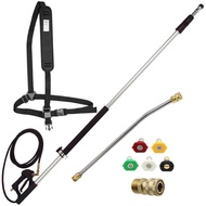 24 Foot 5-section Telescopic Rod 4000 PSI Commercial Grade Telescoping Pressure Washer Wand for Pres