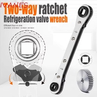 IVANES Double-ended Ratchet Wrench, 1/4 3/8 3/16 5/16 inch Durable Construction Ratcheting Service W