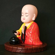 Solar Powered Little Monk Car Accessories Car Shaking Little Monk Car Interior Accessories Toy Acces