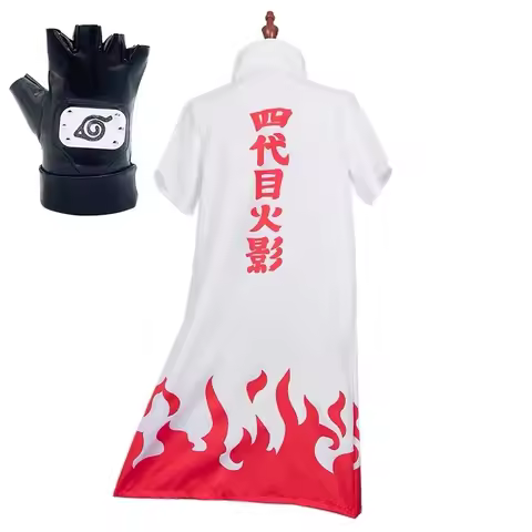 ❤YUNYAN New 2025 Anime Cosplay 4Th Hokage Uzumaki Costume Adult Namikaze Minato Cape Headband Neckla