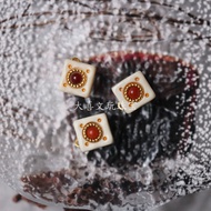 Manik Kiub Gula Mammoth Asli untuk Aksesori Gelang Manik DIY