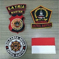 Bordir Satria Banten Lengkap Buat Baju Seragam 1 set