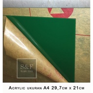 ACRYLIC WARNA /AKRILIK UKURAN A4 / AKRILIK LEMBARAN / ACRYLIC LEMBARAN