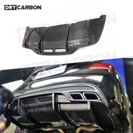 On sale Carbon Fiber Rear Diffuser Bumper Lip Spoiler for Benz C Class W205 C205 C63 C63S Sedan Coup