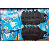 5d Mask for Men, White, Black