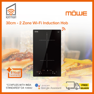 MOWE MW238i 30cm 2 Zone Wi-Fi Induction Hob
