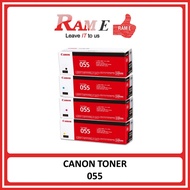 [ORIGINAL] Canon 055 Black Cyan Magenta Yellow Toner Cartridge / Value Set