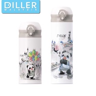 Diller Panda SUS316 Vacumn Thermo Bottle Flask Direct Drink One Click Open D9248/D9251 (350ml/480ml)