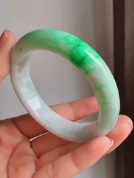 冰種 天然翡翠 緬甸 A玉 玉鐲 • 糯冰種翡翠福鐲
