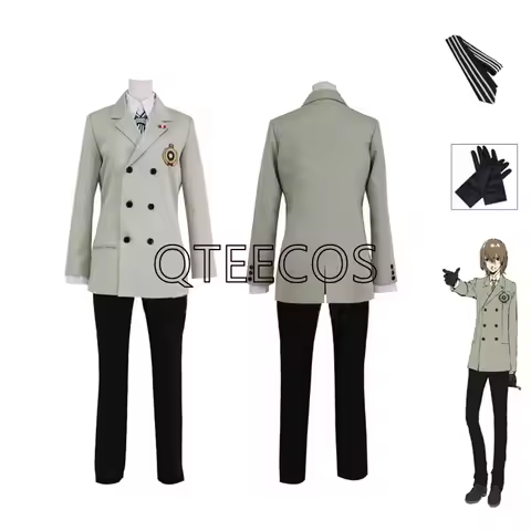bilibili Goro Akechi Cosplay P5 School Uniform Suit Costume Halloween Outfit For Women Men