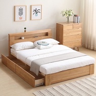 dipan kayu custom samping kanan kiri 4 laci