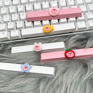 New Cute Kirby Keycaps Handmade 6.25u Empty Keycaps Supplement Keycaps DIY Mechanical Keyboard Decor
