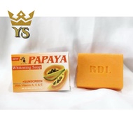 New RDL PAPAYA WHITENING SOAP With Sunscreen &amp; Vitamins 135g x 12(Pack Of 12)