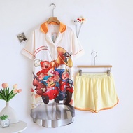 ชุดนอน Muslin Pajamas Silk Satin รุ่น (V2142 K2142)