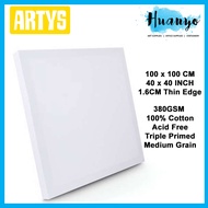 Artys Artist Stretch Canvas 380gsm 100% Cotton ](100 X 100cm X 1.6 CM / 40 x 40 x 0.6 Inch / 3x3 Fee