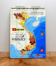 Bản đồ Việt Nam in 3d Tranh bản đồ 34 tỉnh việt nam 3d tráng gương bản đồ gỗ 3D tráng gương 34 tỉnh